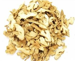 Torkade ingefära bitar